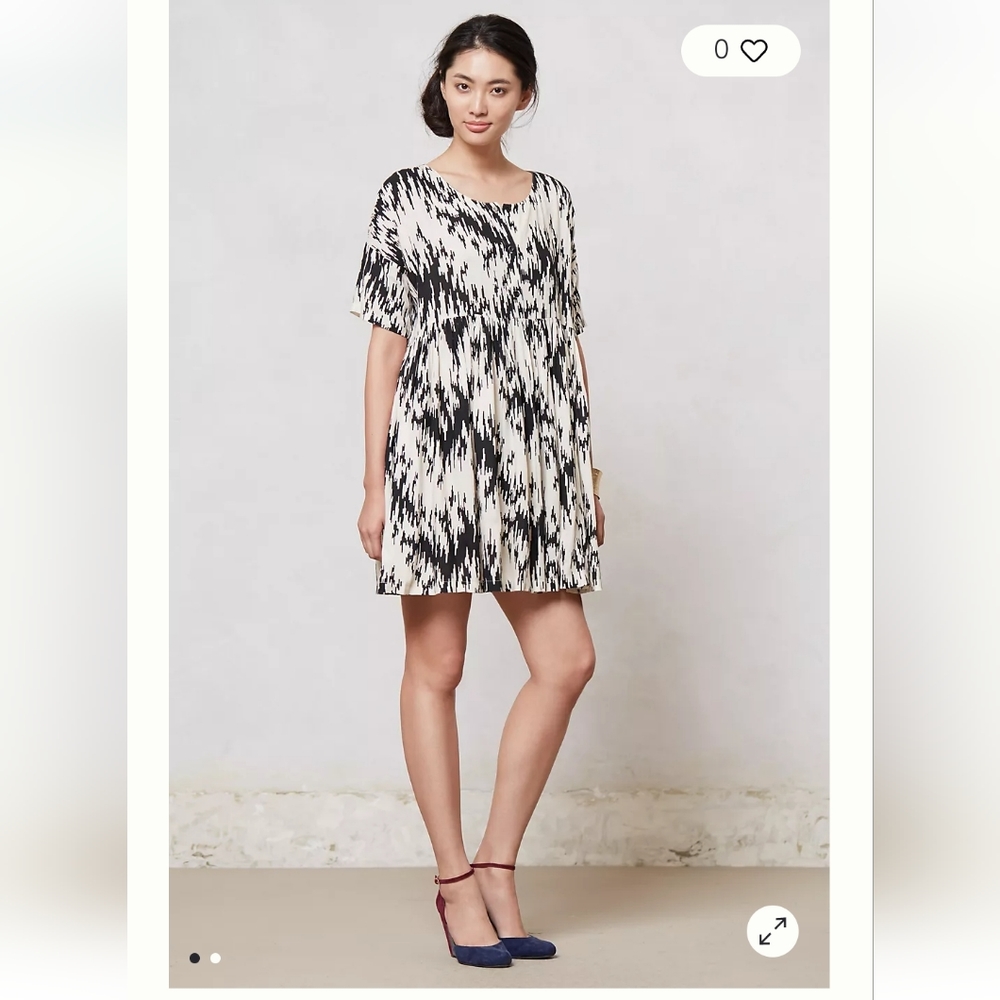 Ganni Ikat Swing Dress size M Anthropologie - Picture 1 of 11